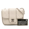Chanel Mini Quilted Lambskin and Metallic Trim Elementary Chic Flap Secondhand