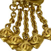 Chanel CC Gold Plated Dangle Clip On Earrings Secondhand