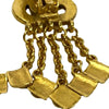Chanel CC Gold Plated Dangle Clip On Earrings Secondhand