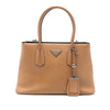 Prada Saffiano Cuir Turnlock Twin Satchel Secondhand