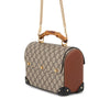 Gucci GG Supreme Bamboo Padlock Satchel Secondhand
