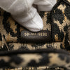 Dior Mizza Mini Embroidered Canvas Leopard Vertical Book Tote Secondhand