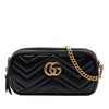 Gucci Mini GG Marmont Matelasse Leather Triple Zip Crossbody Secondhand