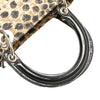 Secondhand Dior Medium Canvas Cannage Leopard Print Lady Dior