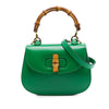 Gucci Mini Calfskin Web 1947 Bamboo Top Handle Bag Secondhand