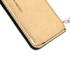 Alexander McQueen Metallic Leather Skull Charm Zip Card Holder Secondhand