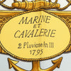 Hermès Marine et Cavalerie Silk Scarf 90 Secondhand
