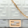 Secondhand Fendi Zucca Embossed Nappa Baguette Continental Wallet With Chain