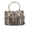 Burberry Smoke Check Coated Canvas Northfield Satchel Secondhand