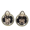 Chanel CC Resin Flower Clip On Earrings Secondhand