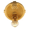 Chanel CC Gold Plated Round Clip On Earrings Secondhand