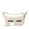 Gucci Grained Calfskin Logo Half Moon Crossbody Secondhand