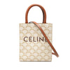 Celine Mini Triomphe Coated Canvas Vertical Cabas Satchel Secondhand