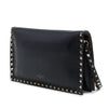 Valentino Leather Rockstud Flap Clutch Secondhand