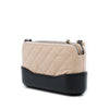 Chanel Bicolor Aged Calfskin Gabrielle Double Zip Clutch with Chain Secondhand