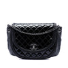 Chanel Quilted Patent and Lambskin Twist Crescent Flap Secondhand