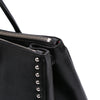 Prada Saffiano Turnlock Double Zip Studded Tote Secondhand