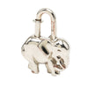 Hermès Palladium Plated Elephant Cadena Lock Charm Secondhand