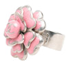 Chanel CC Brass and Enamel Camellia Ring Secondhand