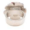 Chanel CC Brass and Enamel Camellia Ring Secondhand