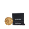 Chanel Gold Plated CC Medallion Brooch Secondhand