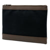 Balenciaga Canvas Navy Clip M Clutch Secondhand