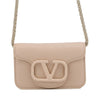 Valentino Leather VLogo Card Case on Chain Secondhand