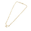 Chanel CC Gold Plated Pendant Necklace Secondhand