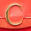 Ferragamo Small Calfskin and Suede C Clutch With Chain Secondhand