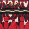 Miu Miu M/M Paris Emiuticon Jacquard and Goatskin Pouch Secondhand