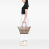 Burberry Medium Haymarket Check Coated Canvas Salisbury Tote Secondhand