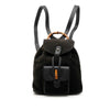 Gucci Suede Bamboo Drawstring Backpack Secondhand