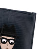 Dolce & Gabbana Leather DG Family Patch Zip Pouch Secondhand