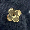 Louis Vuitton Gold Plated and Rhinestones LV Iconic Push Back Earrings Secondhand