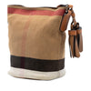 Burberry Mini Mega Check Canvas Ashby Tassel Bucket Bag Secondhand
