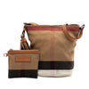 Burberry Mini Mega Check Canvas Ashby Tassel Bucket Bag Secondhand