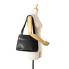 Chanel Embroidered Caviar Logo Shoulder Bag Secondhand