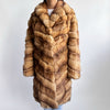 Vintage Christian Dior Paris Golden Marten Fur Coat Secondhand