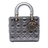 Secondhand Dior Small Metallic Lambskin Cannage My ABCDior Lady Dior