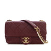 Chanel Mini Quilted Calfskin Crystal Pearls Chain Flap Secondhand