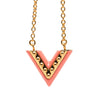 Louis Vuitton Gold Plated Resin Essential V Necklace Secondhand
