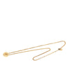 Secondhand Dior Gold Plated Strass CD Logo Pendant Necklace
