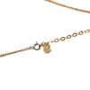 Dior Gold Plated Strass CD Logo Pendant Necklace Secondhand