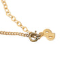 Dior Gold Plated Strass CD Logo Pendant Necklace Secondhand