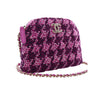 Chanel Mini CC Quilted Tweed Clutch With Chain Secondhand
