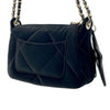 Chanel Coco Neige Velvet Effect Nylon Clutch with Chain Secondhand