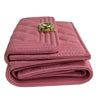 Chanel Quilted Caviar Boy Flap Compact Wallet Secondhand