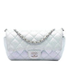 Chanel CC Quilted Iridescent Lambskin Glasses Case with Chain Secondhand
