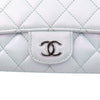 Chanel CC Quilted Iridescent Lambskin Glasses Case with Chain Secondhand