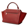 Celine Small Drummed Calfskin and Suede Trapeze Satchel Secondhand